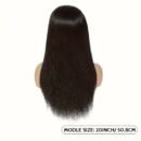 Perruque Sans Colle 4x4 en Cheveux Humains Lisses – Noire, 150% Densité, Naturelle & Facile à Porter