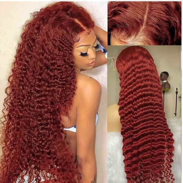 Perruque Ondulée Cheveux Humains Remy, Sans Colle, 150% Densité – Image 4