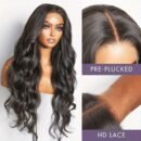 Perruque Body Wave 13x4 Transparente – Cheveux Humains Femme Noire