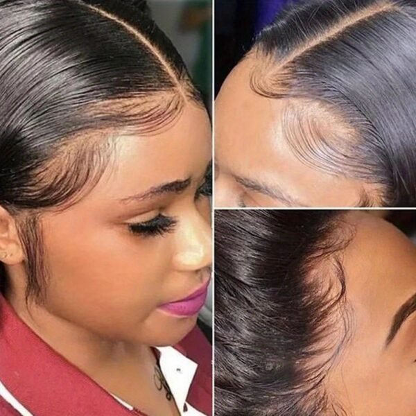 Perruque Body Wave 13x4 Transparente – Cheveux Humains Femme Noire - Image 8