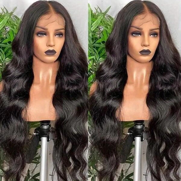 Perruque Body Wave 13x4 Transparente – Cheveux Humains Femme Noire - Image 10