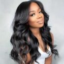 Perruque Body Wave 13x4 Transparente – Cheveux Humains Femme Noire